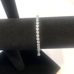 Diamonique Round Tennis Bracelet